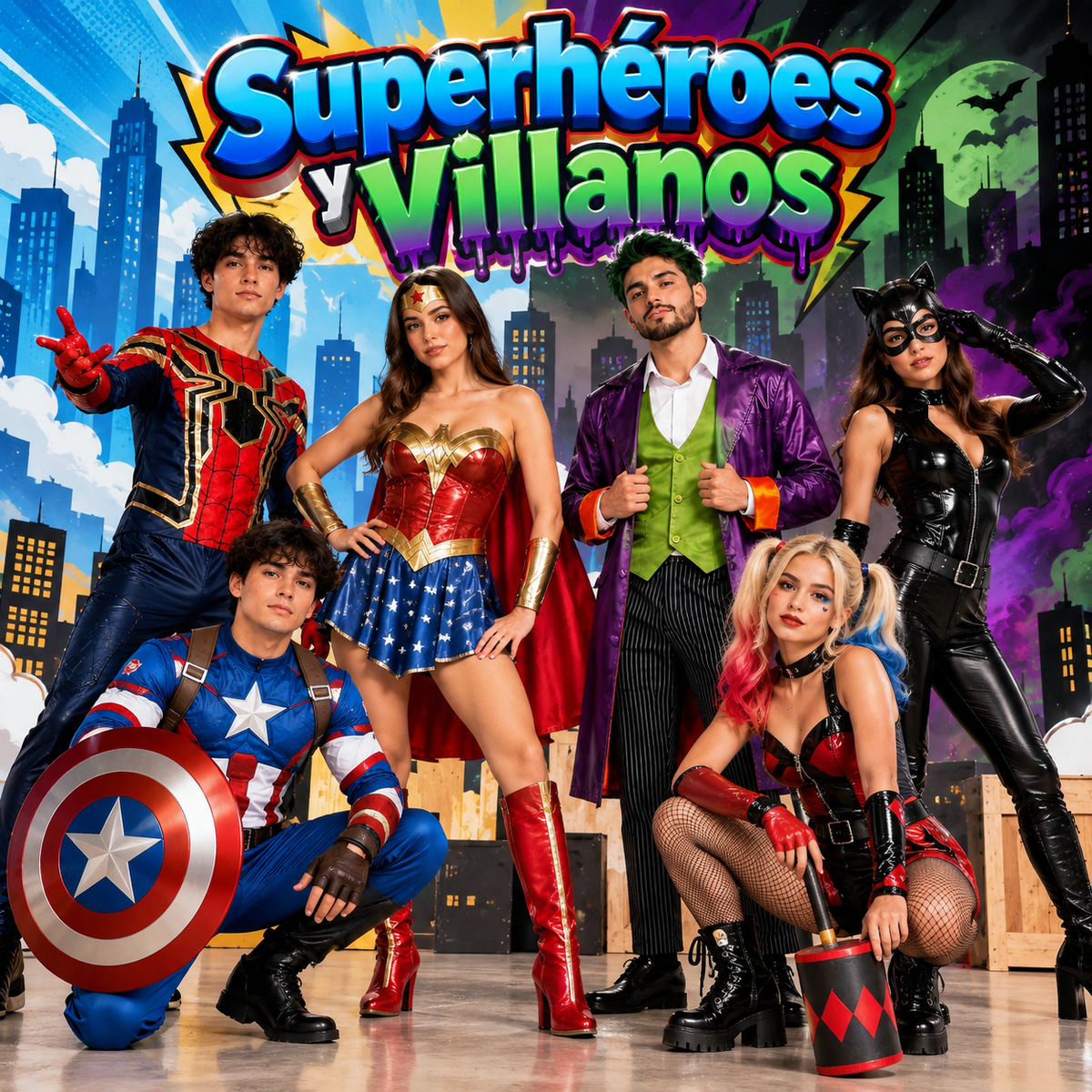 SUPERHÉROES Y VILLANOS