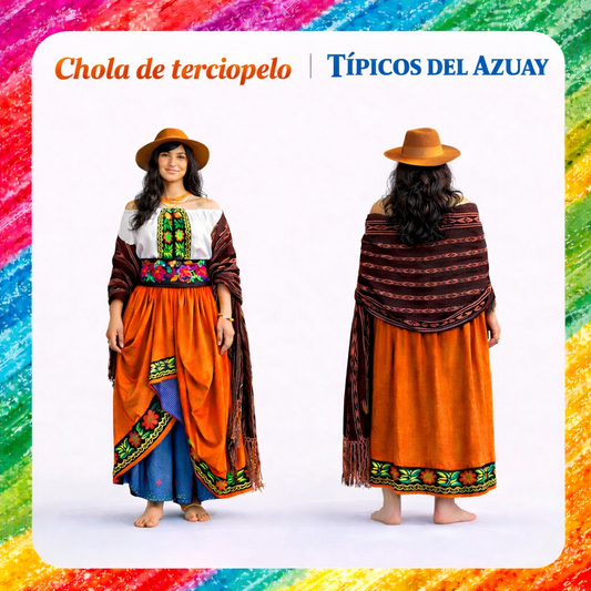 CHOLA CUENCA TERCIOPELO ESTILIZADA